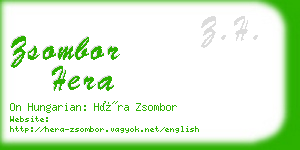 zsombor hera business card